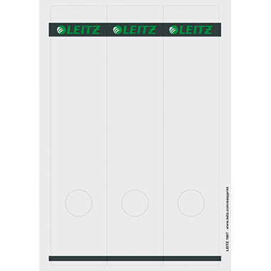 Leitz Ordneretikett 16870085 lang/breit Papier grau 75 Stück