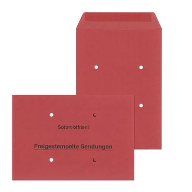 MAILmedia 30019176 Freistemplertasche B4 250St rot