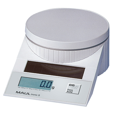MAULtronic Solar-Briefwaage/1515002, weiß, bis 5kg, bis 5kg