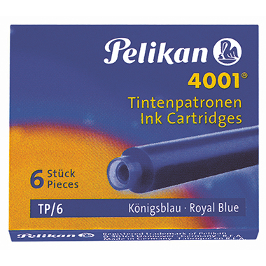 Pelikan Tintenpatrone 4001 TP/6 301184 blauschwarz 6 St./Pack.