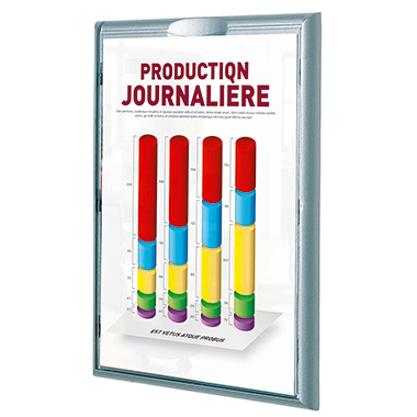 Paperflow Infodisplay 4066X4.35 DIN A4 aluminium 4 Stück