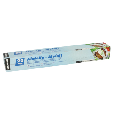 PAPSTAR Aluminiumfolie 14020 30cmx20m 0,011mm silber
