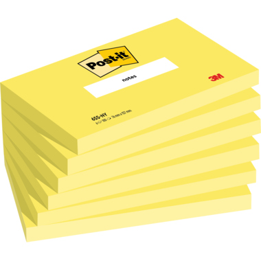 Post-it Haftnotiz 655-NY 127x76mm 100Bl neongelb 6St