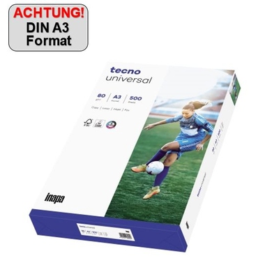 inapa tecno Kopierpapier Universal 2100077589 A3 80g 500Bl.