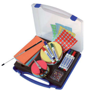 Franken Moderationskoffer Mini UMK 34,5x6x31cm 1.100Teile bl/tr