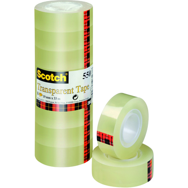 Scotch Klebefilm 550 5501933 19mmx33m transparent 8 Stück