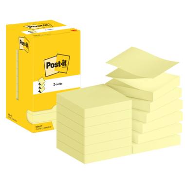 Post-it Haftnotiz R330-CY 76x76mm 100Bl gelb 12 Stück