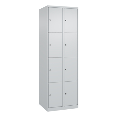 C+P Schließfachschrank Classic PLUS 2x4Fächer 1850x600x500mm l.gr/l.gr