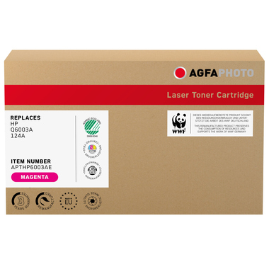 AgfaPhoto kompatibler Toner für HP Q6003A, magenta