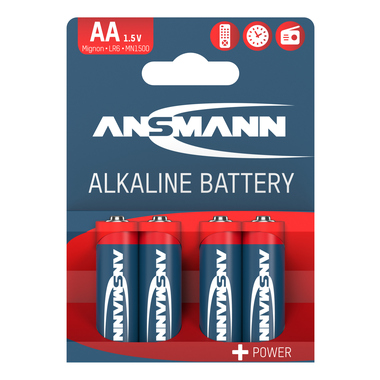 ANSMANN Batterie 5015563 Alkaline Mignon AA LR6 4St.