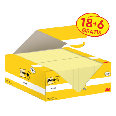 Post-it Haftnotiz 653-CY-VP24 38x51mm 100Bl. ge 24St.