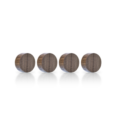 magnetoplan Magnet Wood Series Circle 1665451 30mm Walnuss 4St
