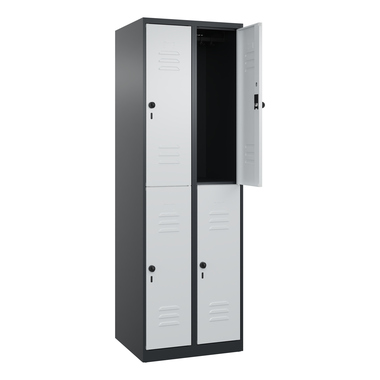 C+P Spind Classic PLUS doppelt 2Abteile 1850x600x500mm s.gr/l.gr