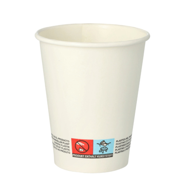 PAPSTAR Trinkbecher pure 87457 Pappe 0,2l weiß 50 Stück