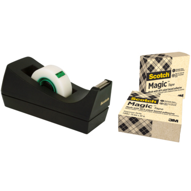 Scotch Tischabroller A greener choice 900C38G3 schwarz +3Klebeband