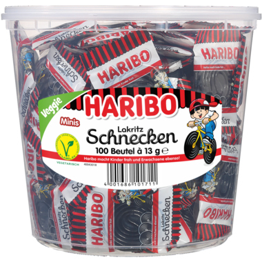 HARIBO Lakritz Rotella 721243 Minibeutel 100 Stück