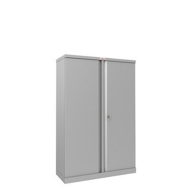 Phoenix Stahlschrank SCL1491GGK 2Türen 3Böden gr/gr Schlüssel