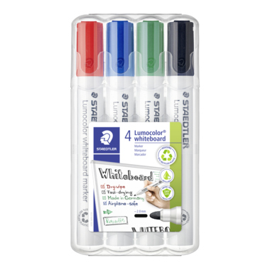 STAEDTLER Whiteboardmarker Lumocolor 351 WP4 2mm 4 Stück