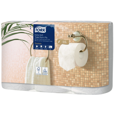 Tork Toilettenpapier Premium 110406 4lagig 150Bl. ws 6Rl.