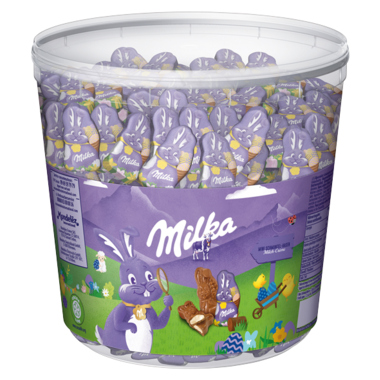Milka Mini Schmunzelhasen Milchcrème 635587 1.505g