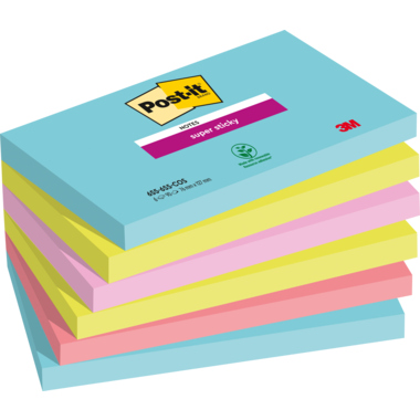 Post-it Haftnotiz Super Sticky Miami 6556SMI 127x76mm 6 Stück