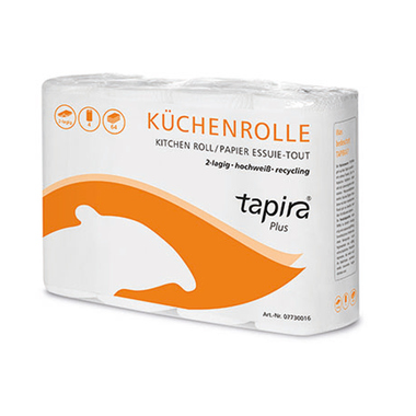TAPIRA Küchenrolle 160631 2-lagig 64 Blatt 4 St./Pack