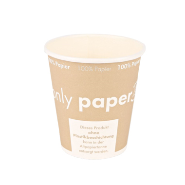 NATURE Star Kaffeebecher Only Paper 250ml 50 Stück