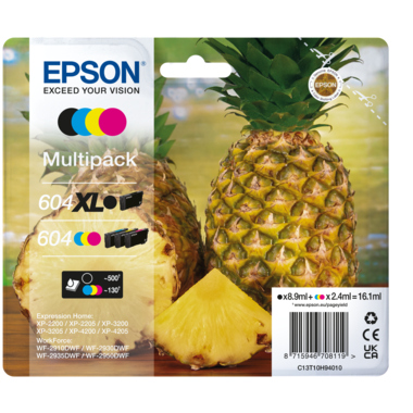 Epson Tintenpatrone C13T10H94010 604XL/604 bk/c/m/y 4St