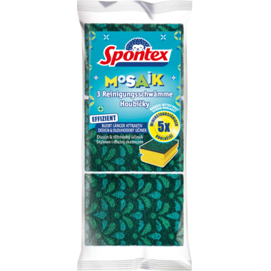 Spontex Schwamm Mosaik 19411056 sort. 3St.