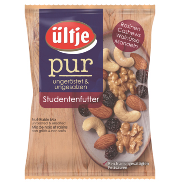 Ültje Studentenfutter Pur 7292 ungeröstet ungesalzen 150g