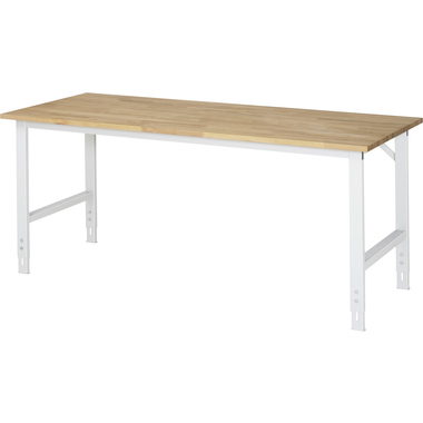 RAU Arbeitstisch 2000x800x760-1080 B-Platte 25mm l.gr