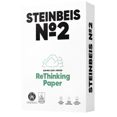 Steinbeis Kopierpapier Trend White Recycling A4 weiß 500 Blatt