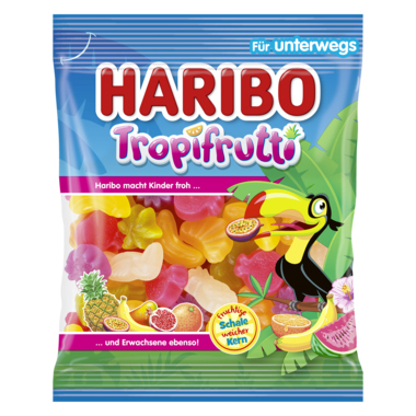 HARIBO Fruchtgummi TROPIFRUTTI 389140 100 g/Pack.