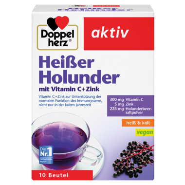 Doppelherz Heißer Holunder Vitamin C +Zink 10St
