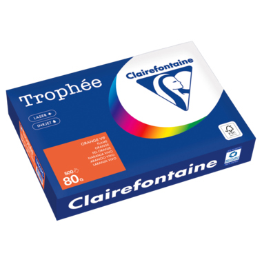 Clairefontaine Kopierpapier 1761PC A4 80g orange 500Bl