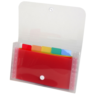 Exacompta Fächermappe CRYSTAL 55498E 6Fächer PP