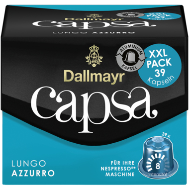Dallmayr Kaffeekapsel capsa Lungo Azzurro XXL 39 Stück