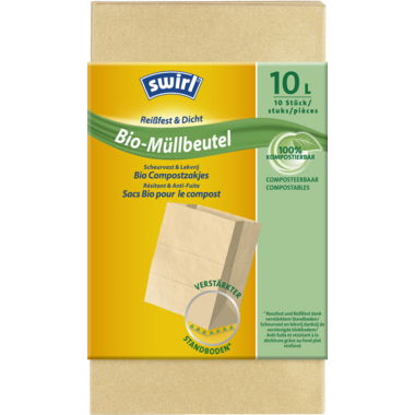 Swirl Müllsack Bioabfall 146840 Papier 10l 10St