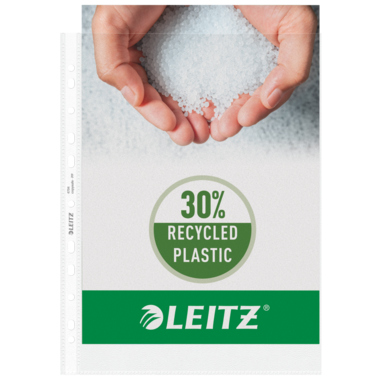 LEITZ Prospekthüllen 4704-00-00 transparent PP geprägt A4 100my 100 Stück