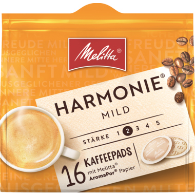 Melitta Kaffee Pads Café Harmonie 16 Stück
