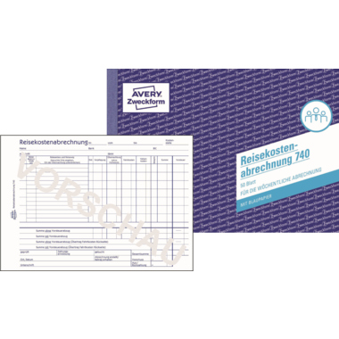 Avery Zweckform Reisekostenabrechnung 740 DIN A5