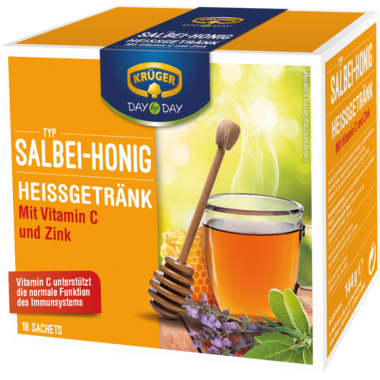 KRÜGER DAY by DAY Heißgetränk 20234 Salbei-Honig 18St