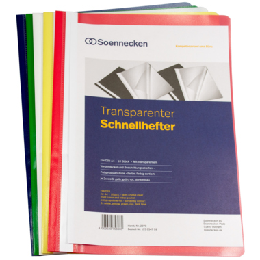 Soennecken Schnellhefter 2970 DIN A4 PP sortiert 10 Stück