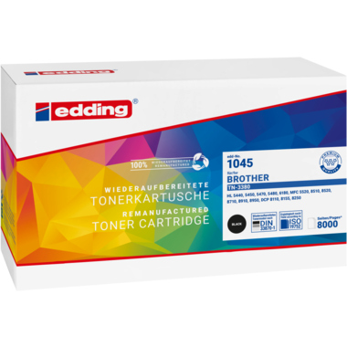 edding Toner 18-1045 wie Brother TN-3380 schwarz