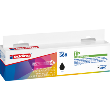 edding Tintenpatrone 18-566 wie HP 913A schwarz