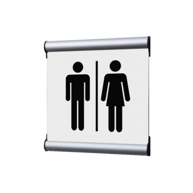 Showdown Türschild 15,5x15,5cm Damen/Herren ws