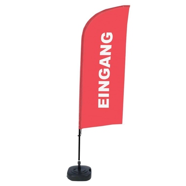 Showdown Beachflag Eingang rt deutsch