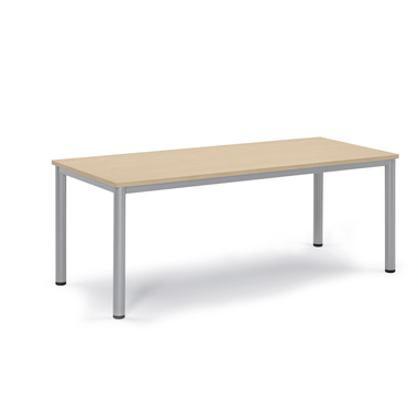 Besprechungstisch 180x80x72cm Gestell si Platte ahorn