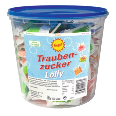 Frigeo Traubenzucker Lolly 61534 100St
