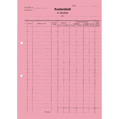 SoldanPlus Kostenblatt K440 A4 rt 100St